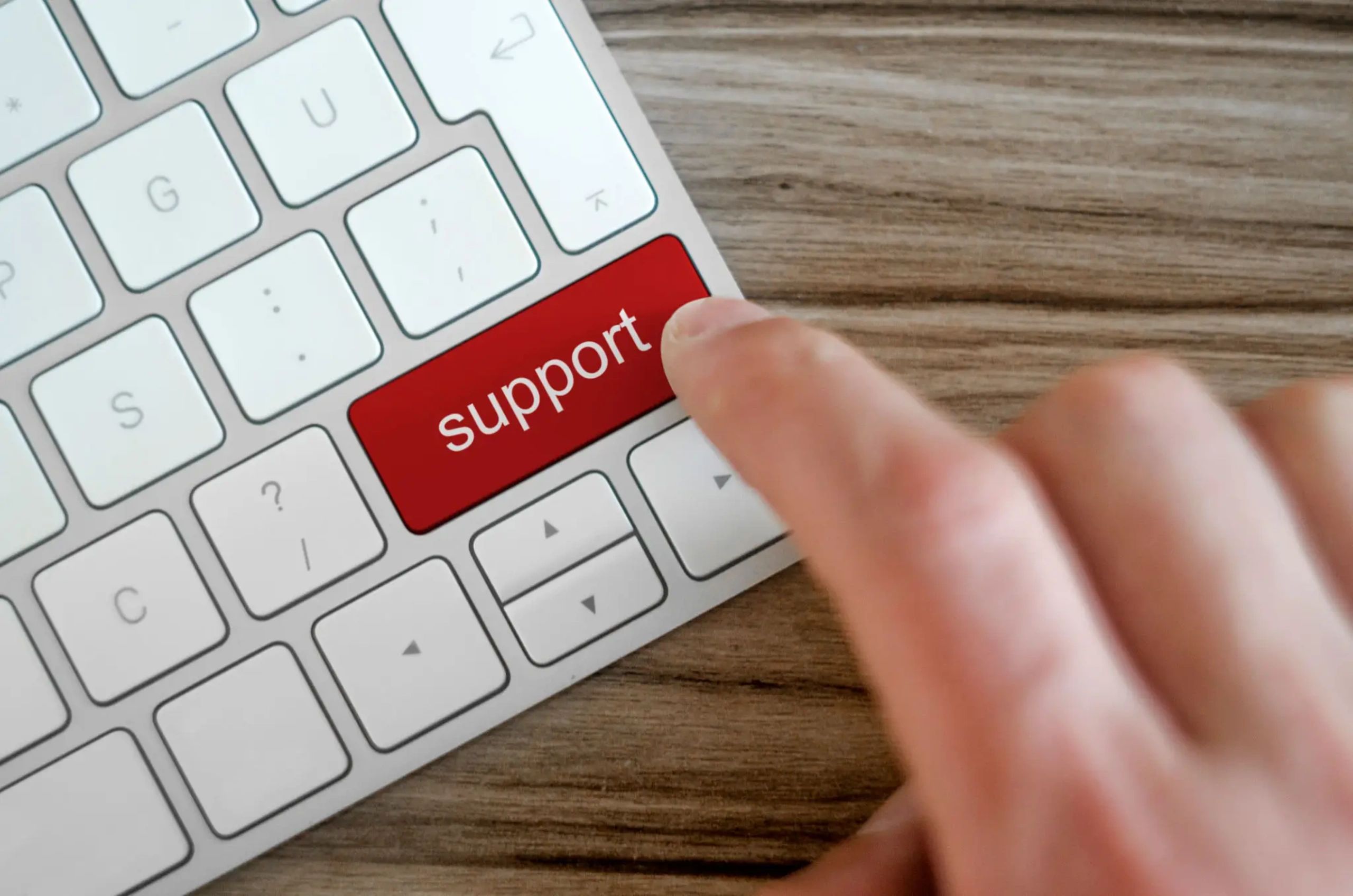 Friendly tech support professional